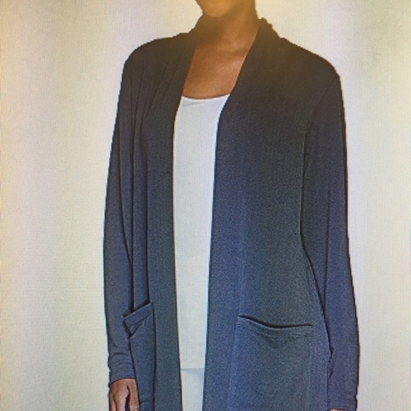 Susan Graver Liquid Knit Cardigan - Picture 1 of 3
